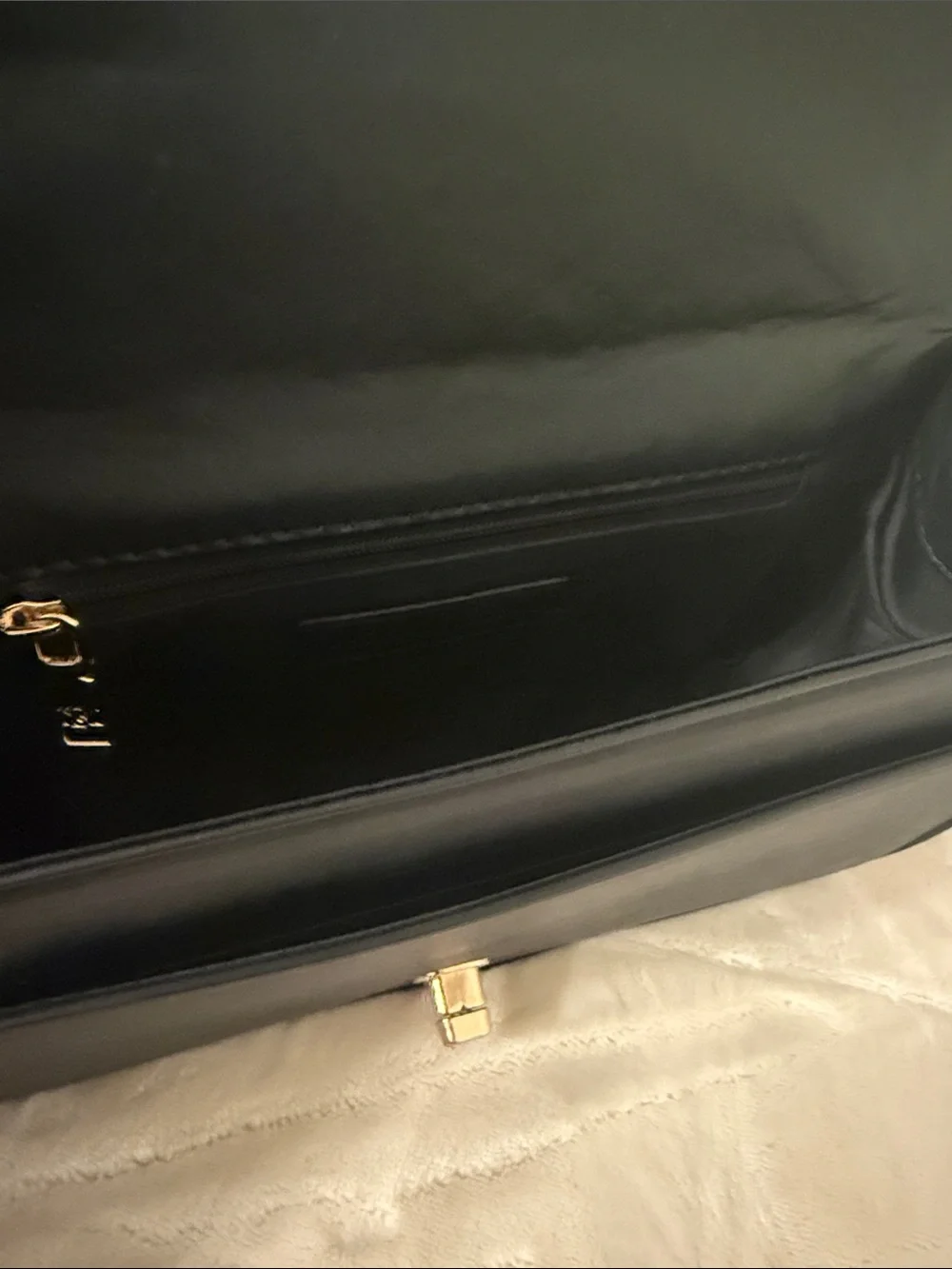 Badgley Mischka Black and White Tweed Crossbody with Gold Hardware